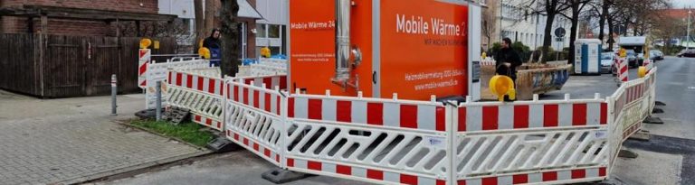 Heizmobil und Baustellenabsicherungen von Mobile Wärme 24