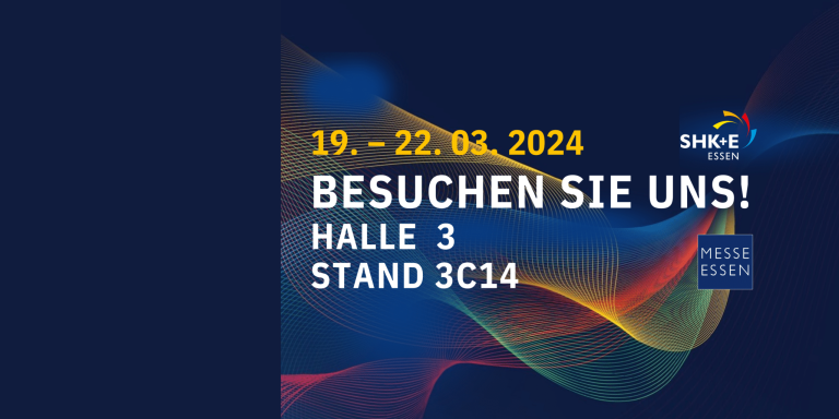 Banner mit Messe-Ankündigung