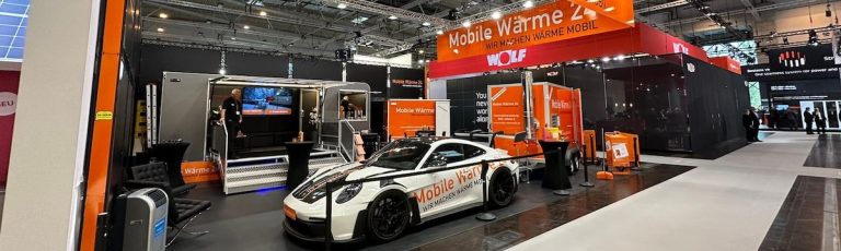 Messestand von Mobile Wärme 24 auf der SHK+E